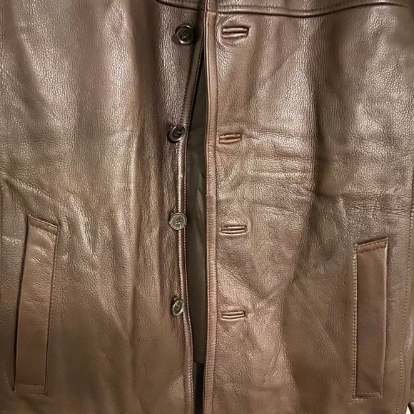 NWOT - Men's Brown Wilson's Leather Blazer - Picture 5 of 13